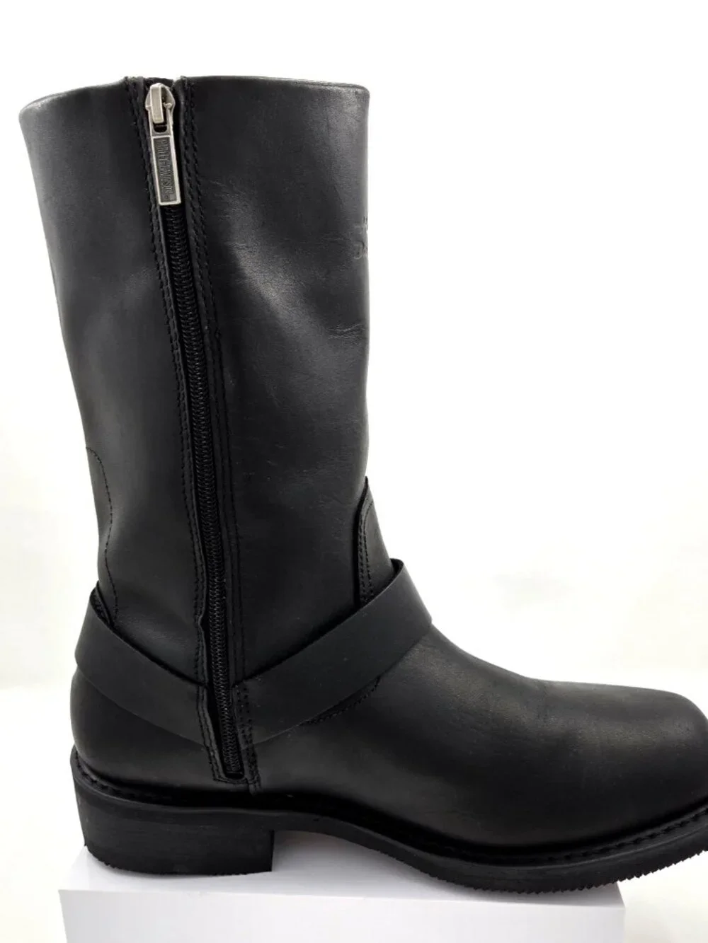 Harley Davidson Men's Size 11 Wide Hustin Side Zip Waterproof Black Boots D95353